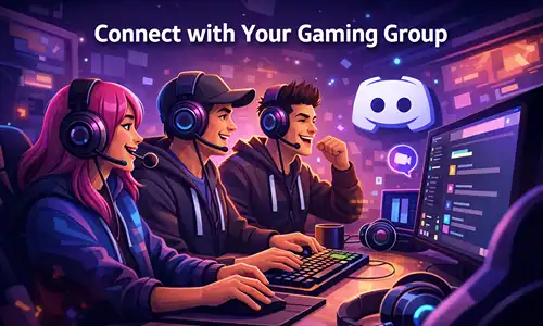 Discord server setup screen showing gaming channels and roles