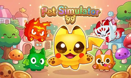 Pet Simulator 99 gem farming guide showing AFK setup with Fortune Flags and Diamond enchants