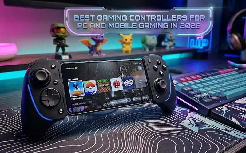 Best gaming controllers for PC and mobile in 2026 laid out side by side