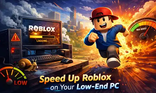 Roblox graphics settings menu showing manual mode on a low-end PC