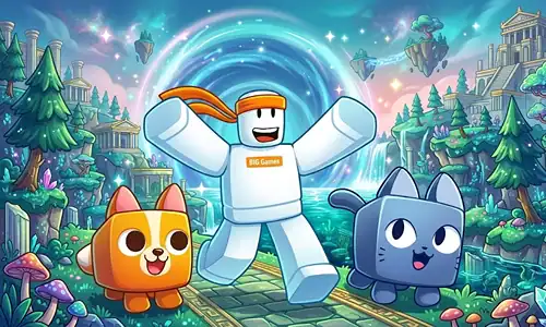 Pet Simulator 99 gem farming guide showing AFK setup with Fortune Flags and Diamond enchants