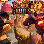 In-game Blox Fruits character battling a fierce tiger boss with fiery effects.