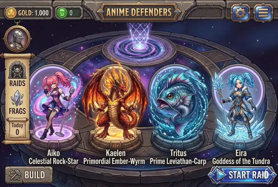 anime defenders raid boss wave 25 solo clear no secret units Prime Carp boss kill