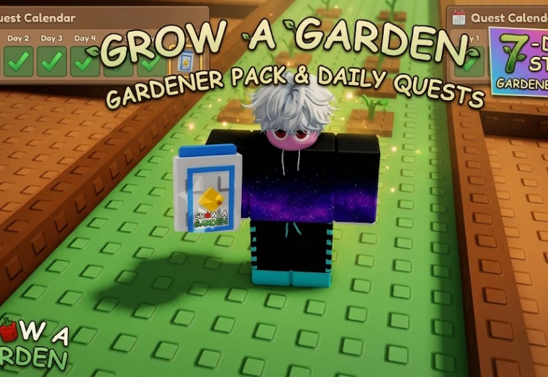 Daily Quests & Gardener Pack (7 days streak).