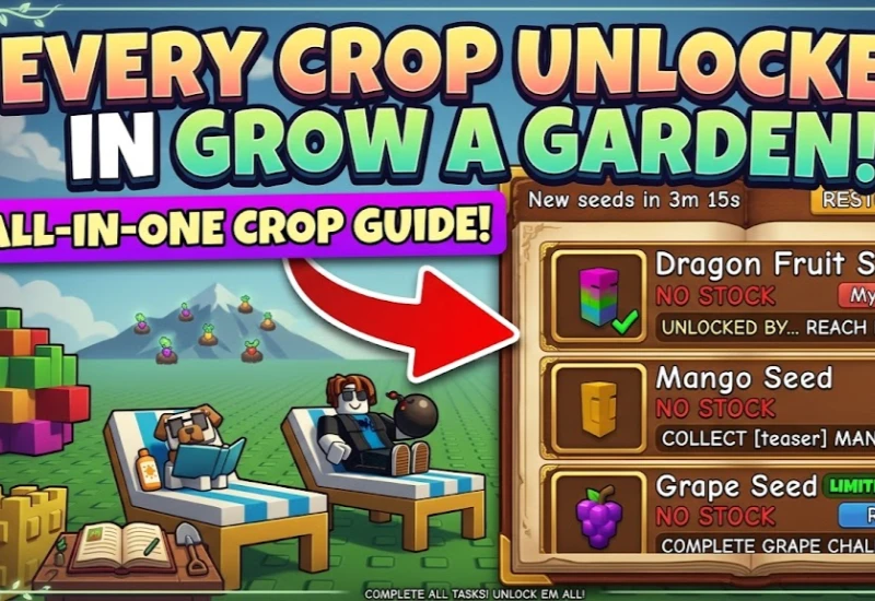 Every Crop in Grow a Garden and How to Actually Unlock Them
